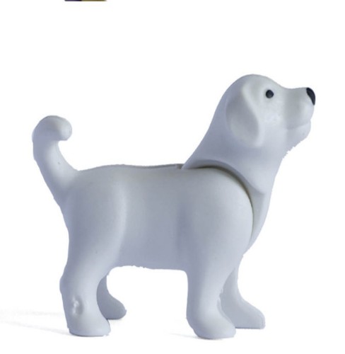 Playmobil figurine chiot blanc - figurine,